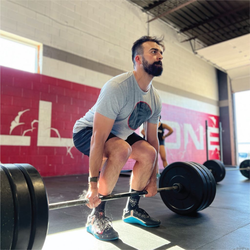 CrossFitter doing a deadlift at CrossFit AIO in Toronto